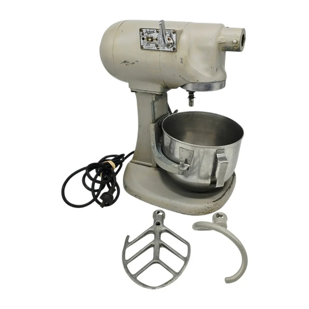 Hobart N50 Commercial Mixer 5 Quart Model N-50 Gray 3-Speed W/ Bowl Attachments